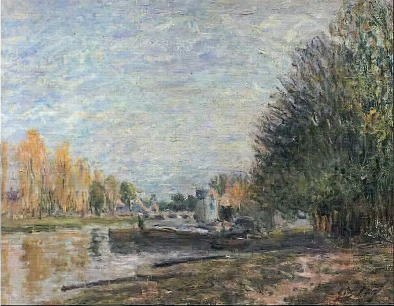Banks of the Loing at Sunset - Alfred Sisley