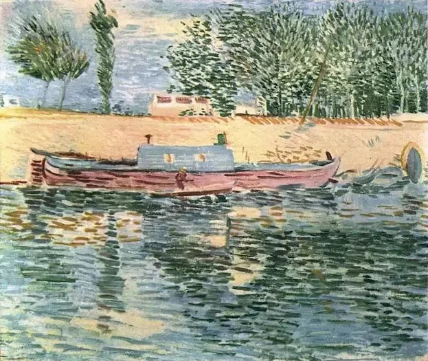 The Quays of the Seine with Boats, The - Vincent van Gogh