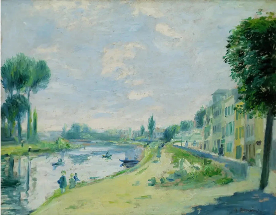 Banks of the Seine, Bougival - Pierre-Auguste Renoir