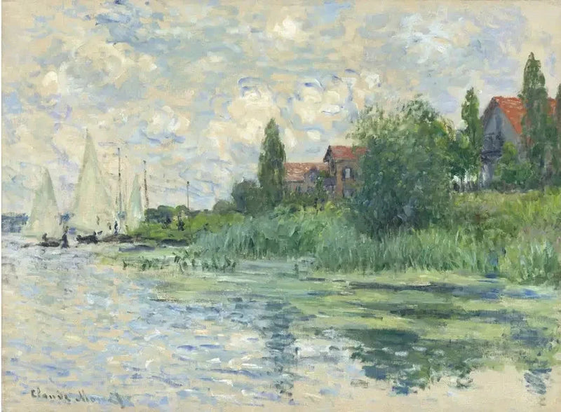 The Banks of the Seine at Petit-Gennevilliers W333 - Claude Monet