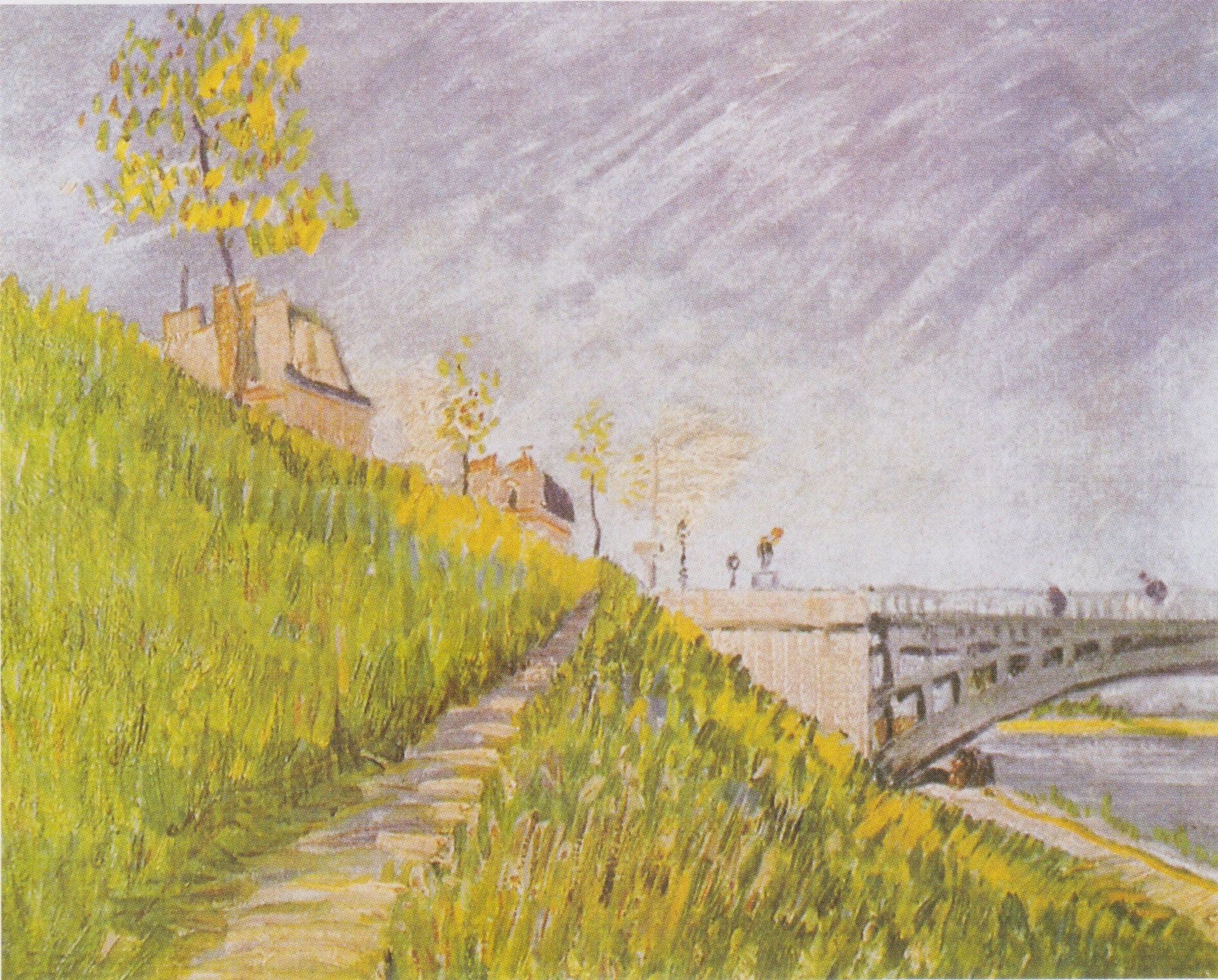 Les Bords de la Seine avec le pont de Clichy F302 de Vincent van Gogh