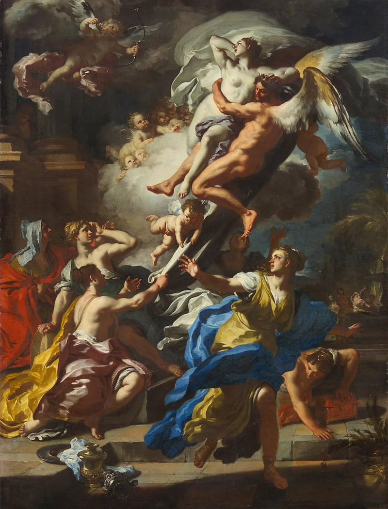 Boreas Flies Oréthyie - Francesco Solimena
