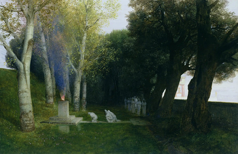 Sacred Grove (II) - Arnold Böcklin