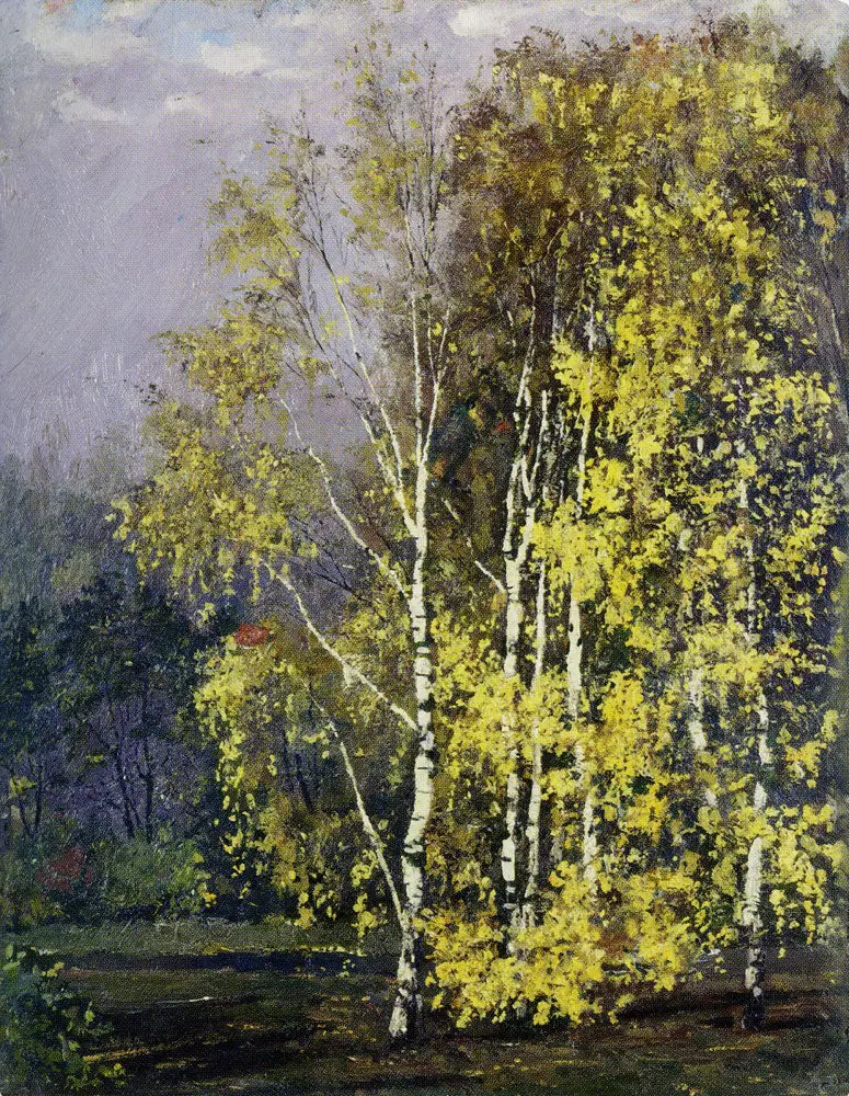 Birches in Autumn - Edvard Munch