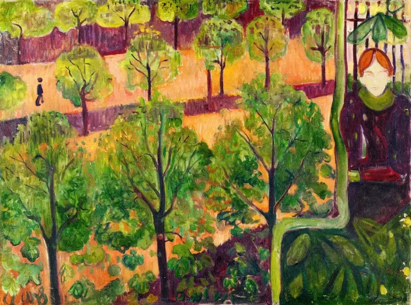 boulevard in Paris - Edvard Munch