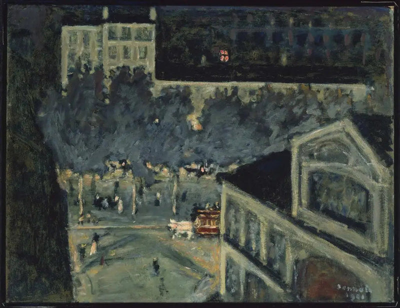 Boulevard de Paris at Night - Pierre Bonnard