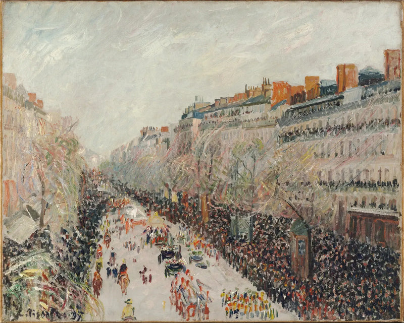 Boulevard Montmartre, Mid-Lent - Camille Pissarro