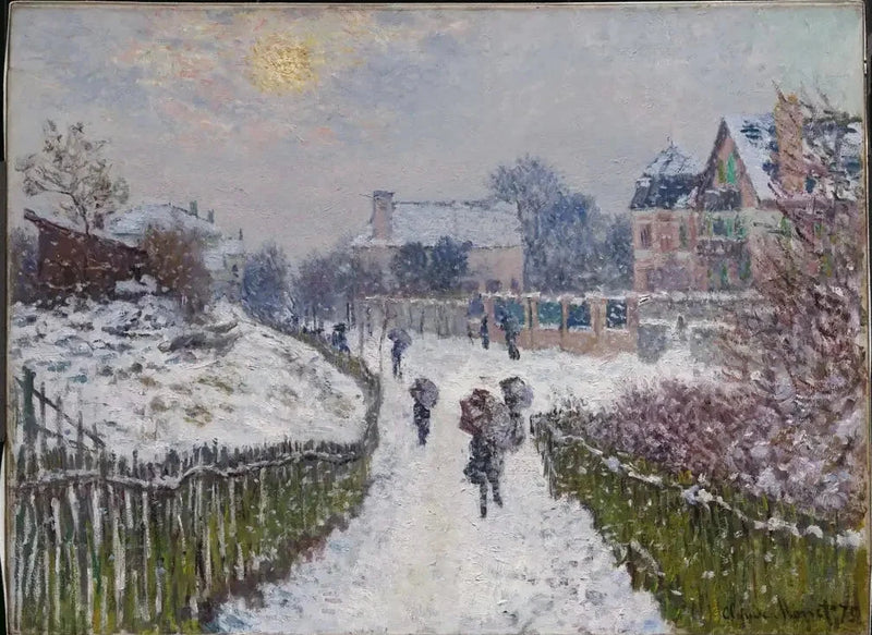 Boulevard Saint-Denis, Argenteuil, in winter W357a - Claude Monet