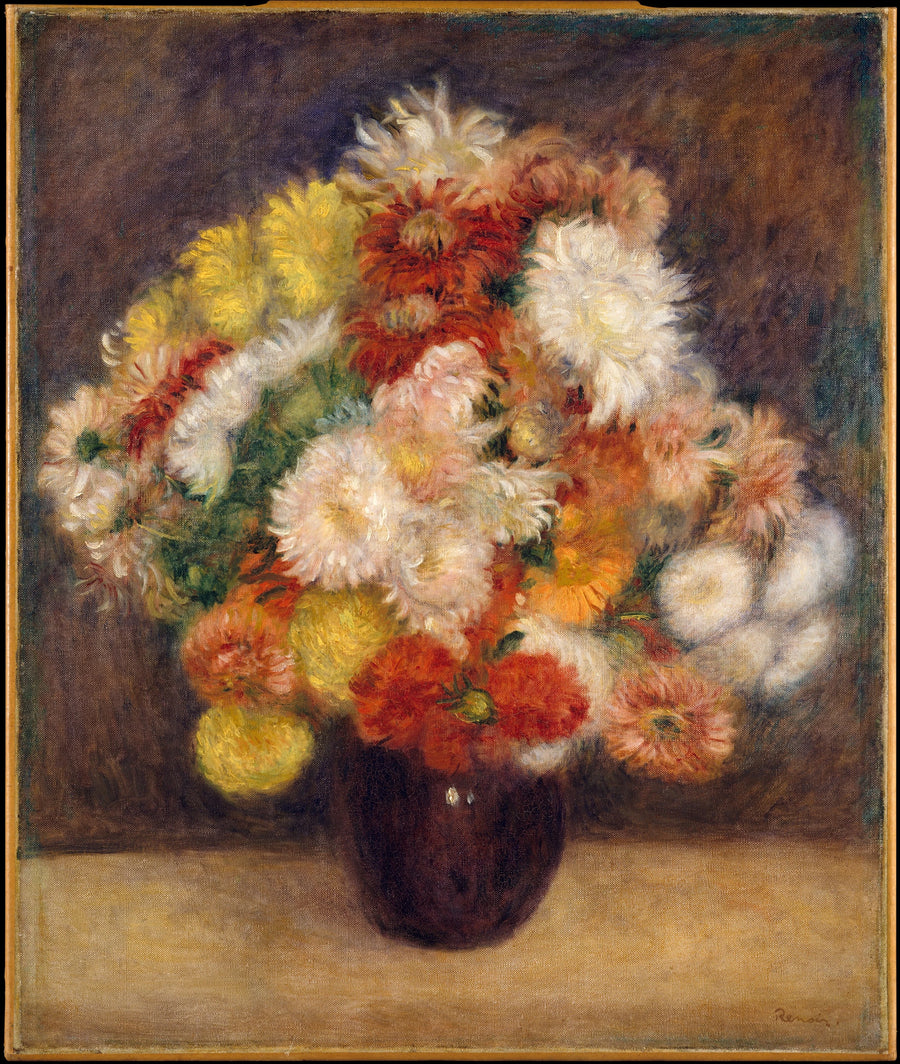 Bouquet of Chrysanthemums - Pierre-Auguste Renoir