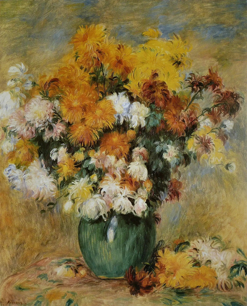 Bouquet of Chrysanthemums - Pierre-Auguste Renoir