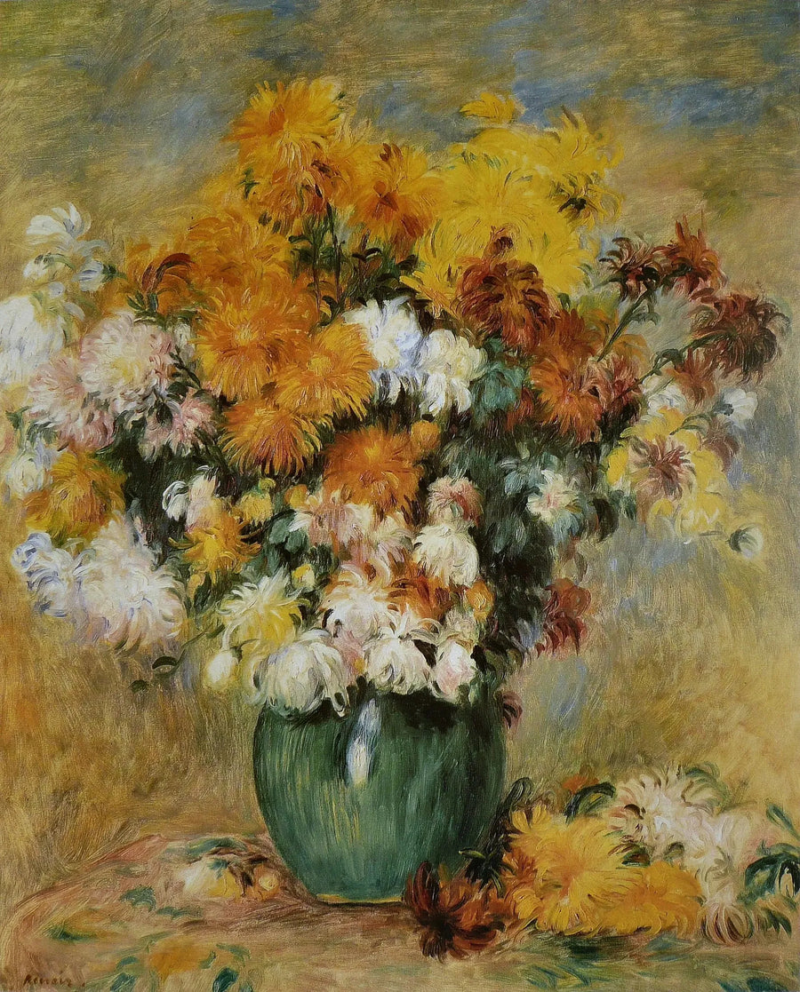 Bouquet of Chrysanthemums - Pierre-Auguste Renoir