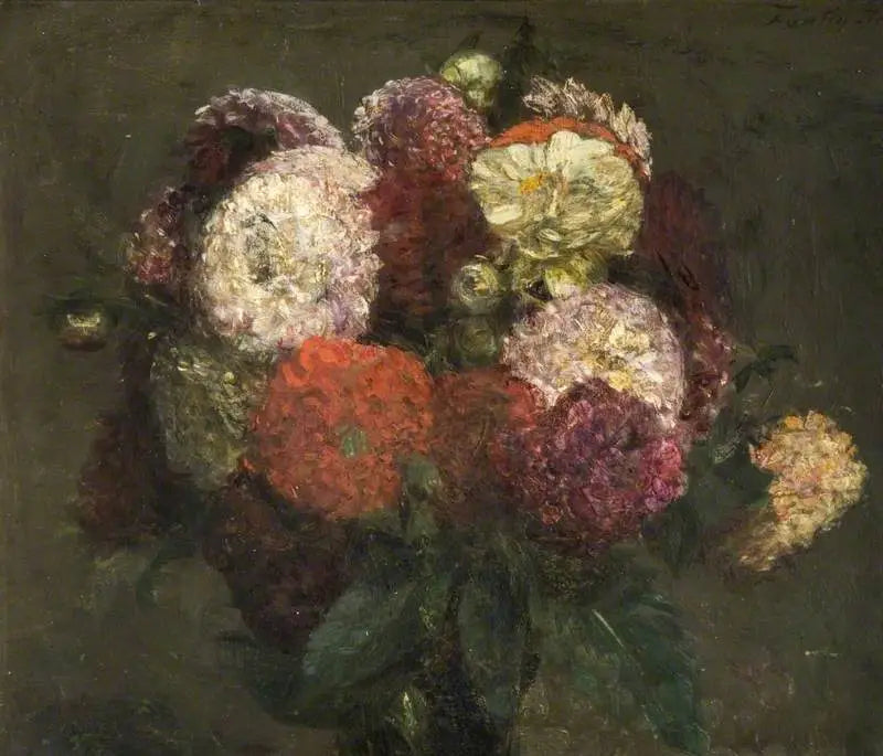 Bouquet of Dahlias - Henri Fantin-Latour