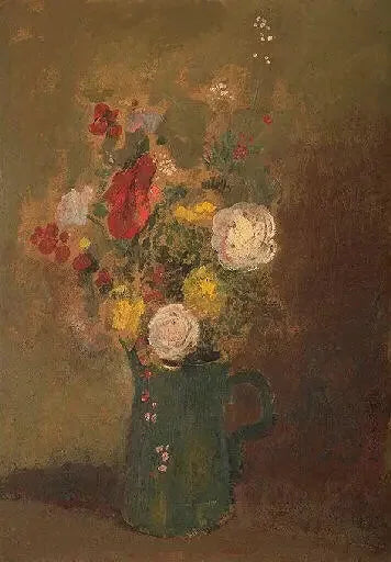 Bouquet of flowers with mimosa - Odilon Redon
