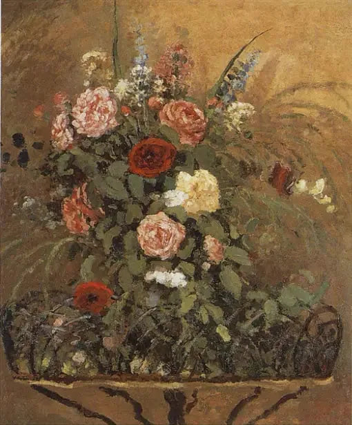 Flower Bouquet with Planter - Camille Pissarro