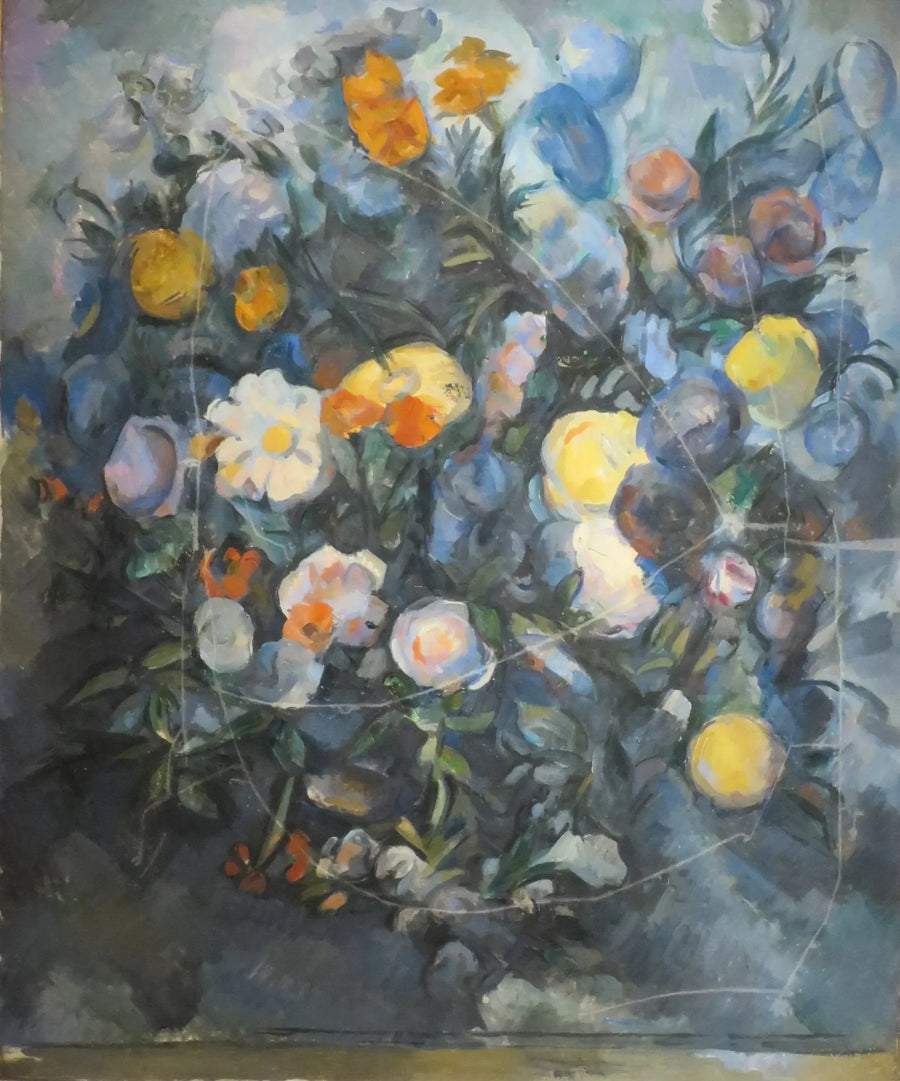 Bouquet of flowers, after Delacroix - Paul Cézanne