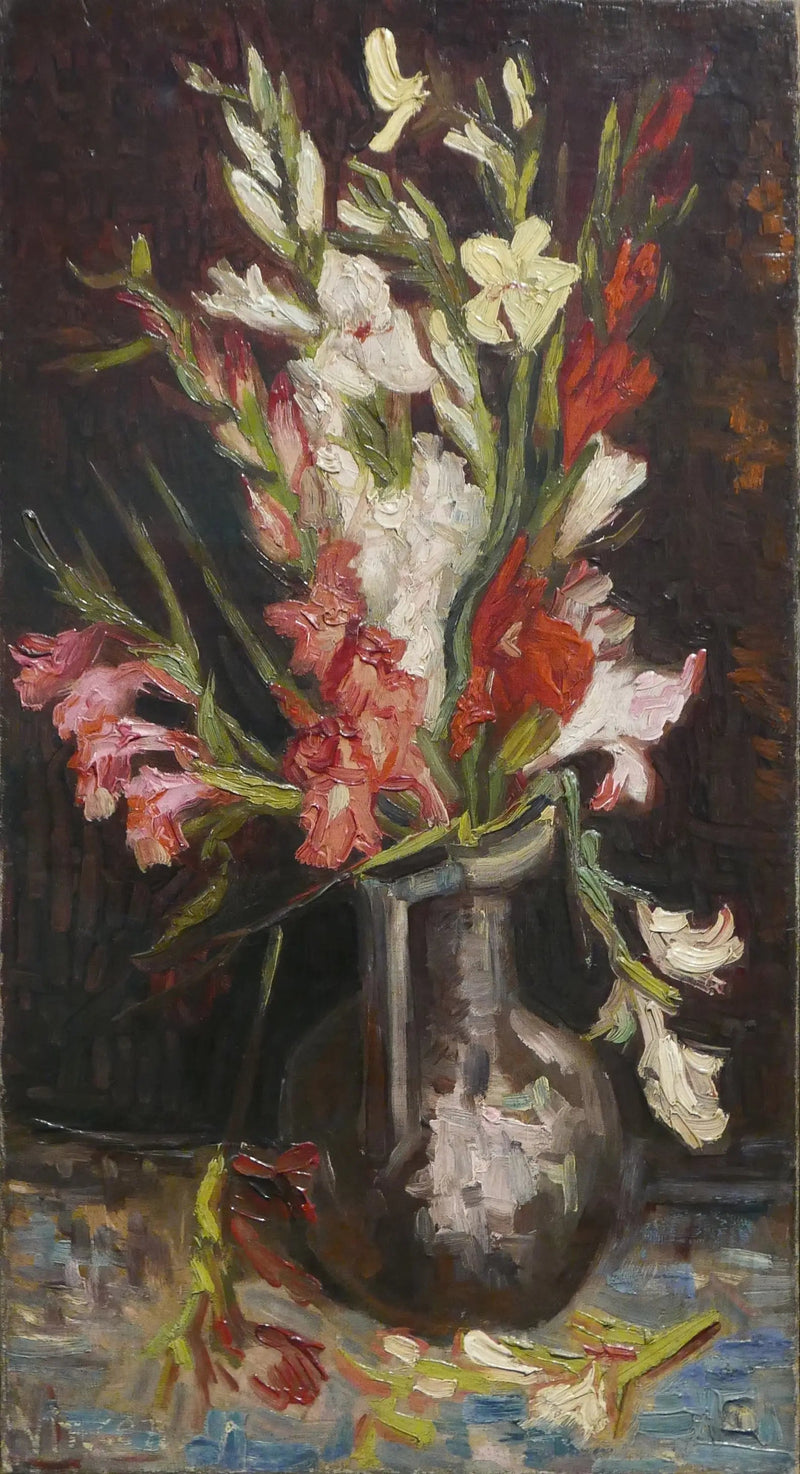 Bouquet of gladioli in various colors - Vincent van Gogh