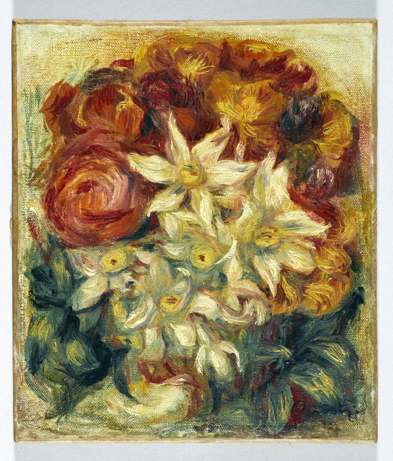 Bouquet of Daffodils and Roses - Pierre-Auguste Renoir