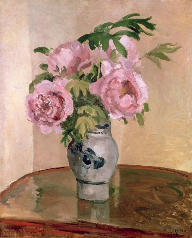 Bouquet of Pink Peonies - Camille Pissarro