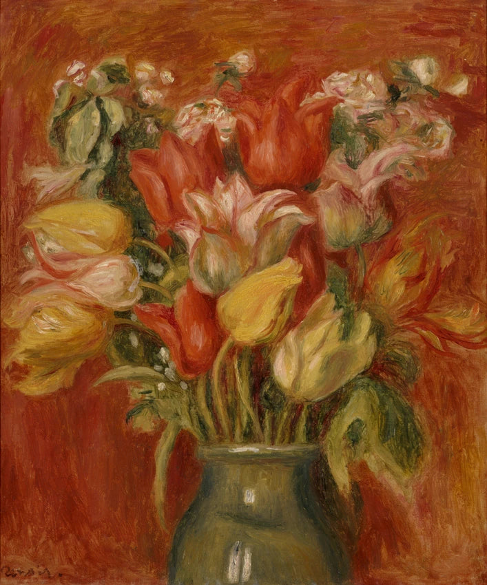 Bouquet of Tulips - Pierre-Auguste Renoir