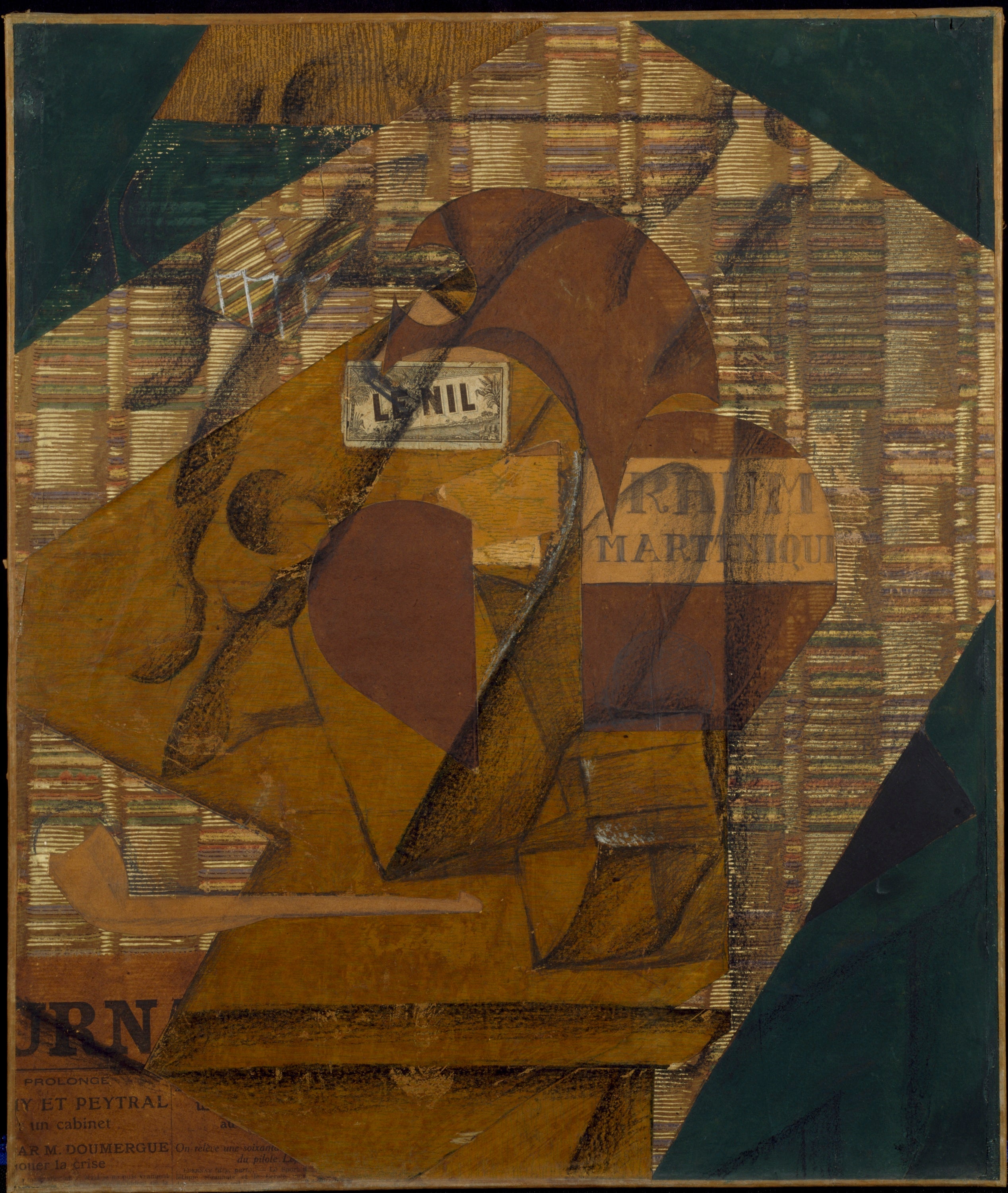 Rum Bottle and Journal - Juan Gris