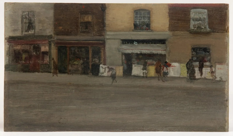Chelsea Shops - James Abbott McNeill Whistler