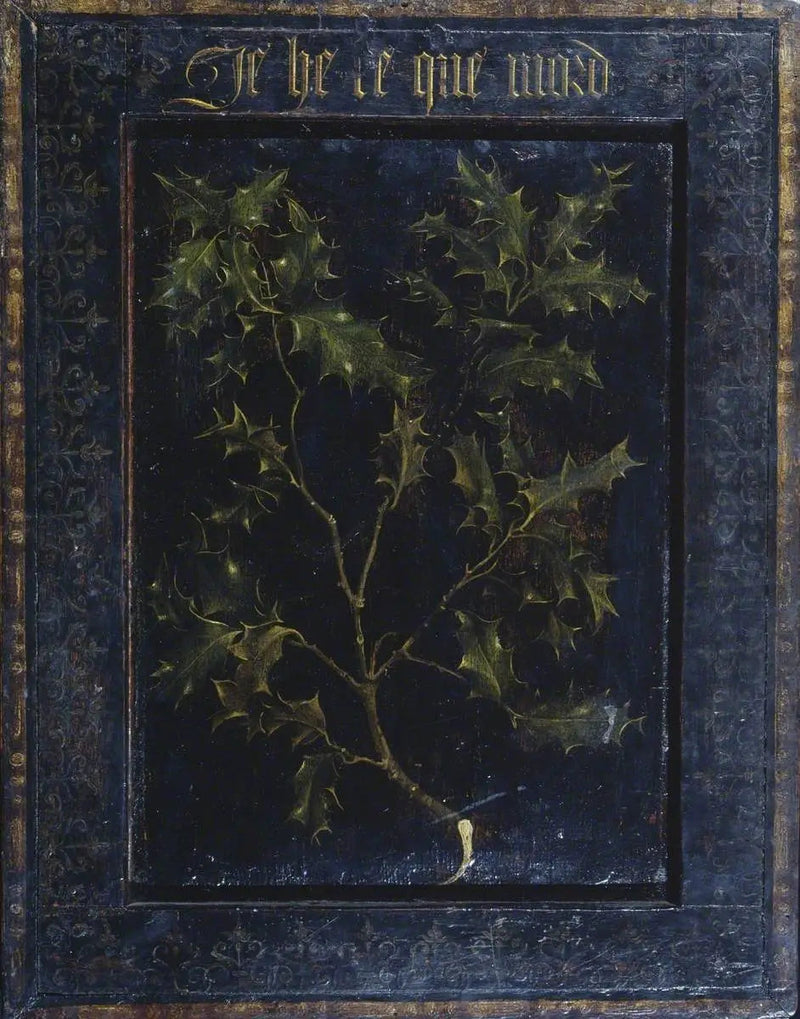 Holly branch (back) - Rogier van der Weyden