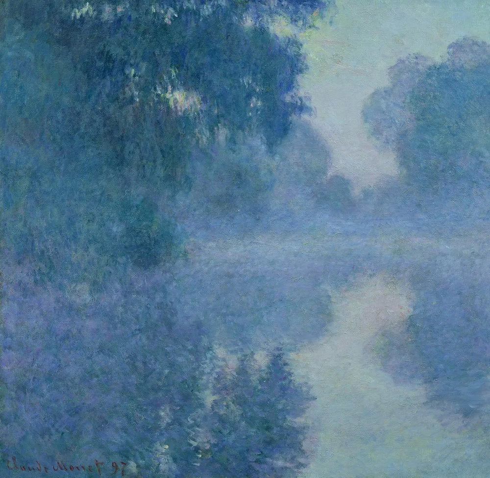 Bras de Seine près de Giverny, soleil levant - Claude Monet image 1 tableau peint à l’huile sur toile