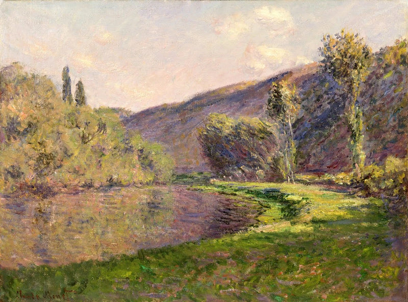 Le Bras de Jeufosse, late afternoon W910 - Claude Monet