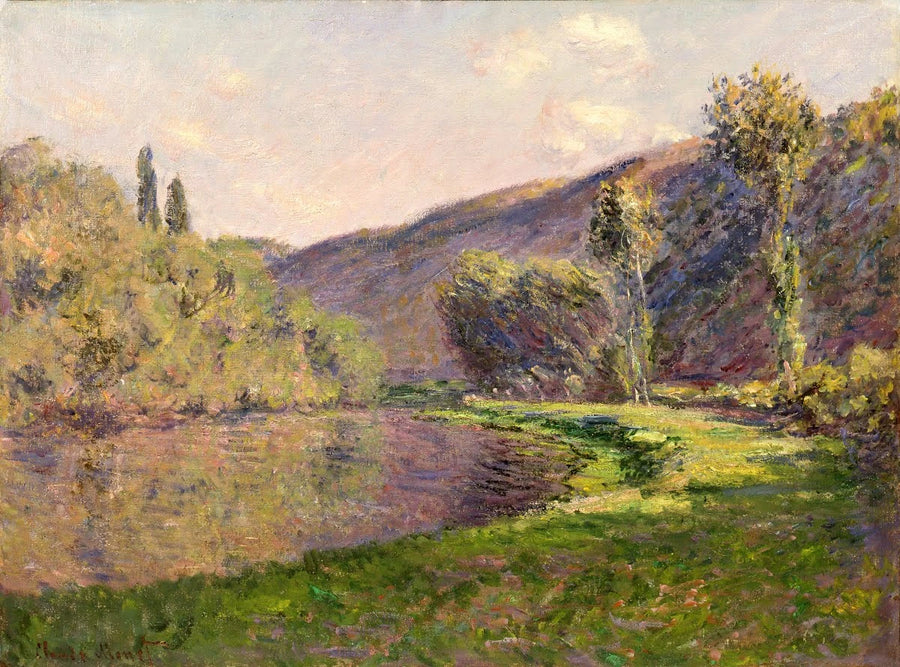 The Arm of Jeufosse, late afternoon effect - Claude Monet