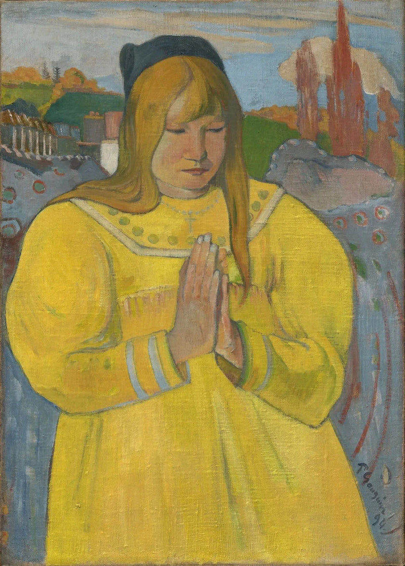 Breton Woman in Prayer - Paul Gauguin