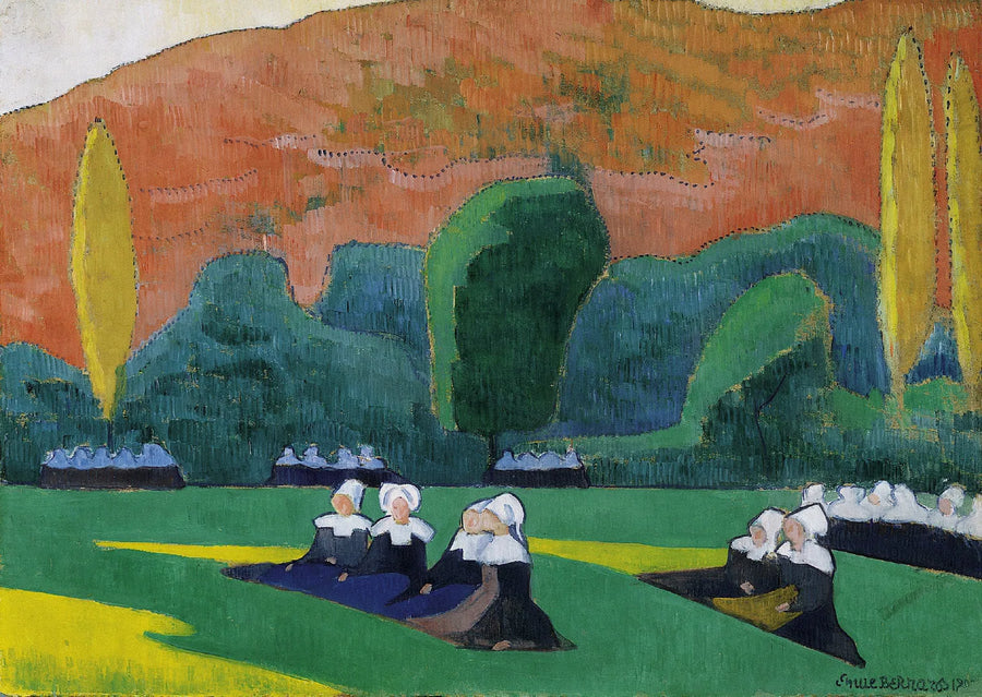 Breton women at the pardon - Emile Bernard