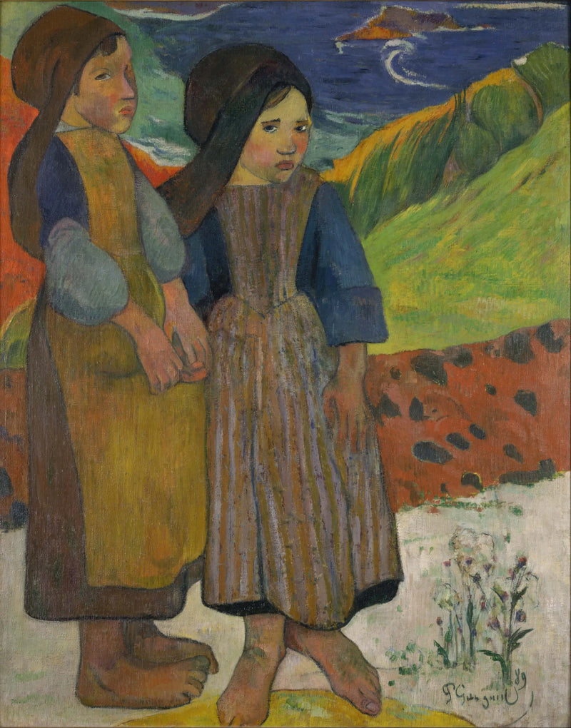 Breton Women by the Sea - Paul Gauguin