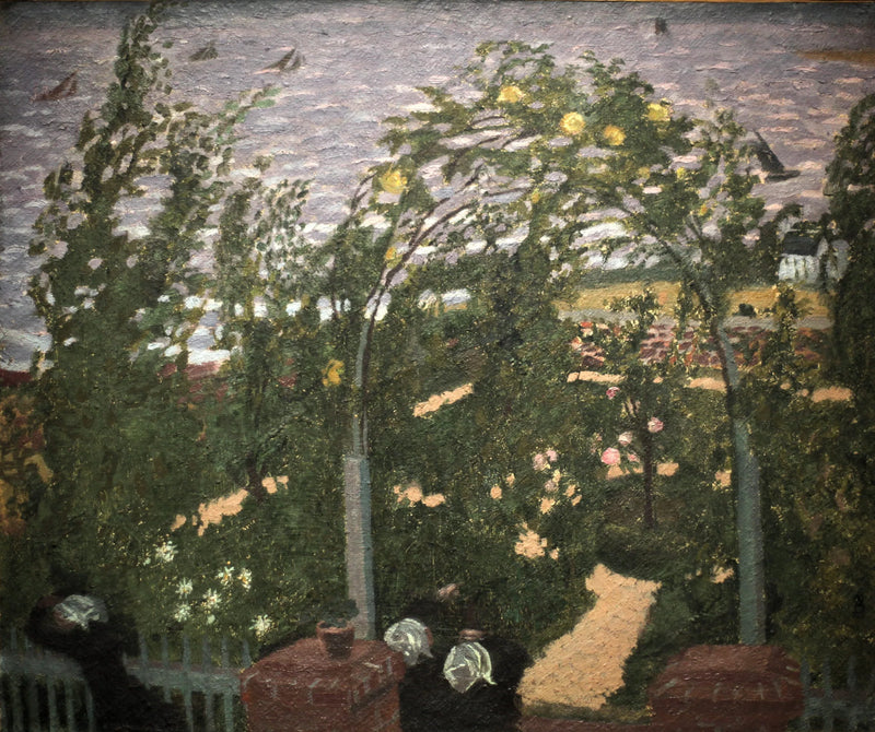 Bretonnes under the pergola - Maurice Denis
