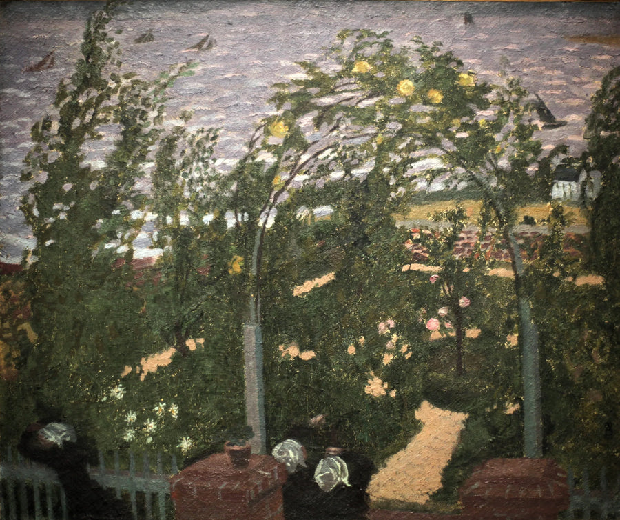 Bretonnes under the pergola - Maurice Denis