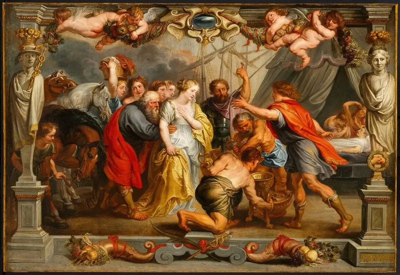 Briséis returning to Achilles - Peter Paul Rubens
