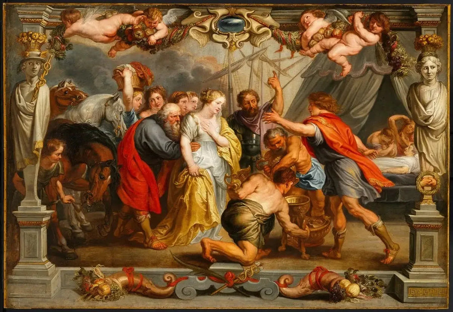 Briséis returning to Achilles - Peter Paul Rubens