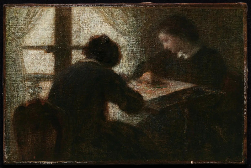 Embroiderers in front of a window - Henri Fantin-Latour