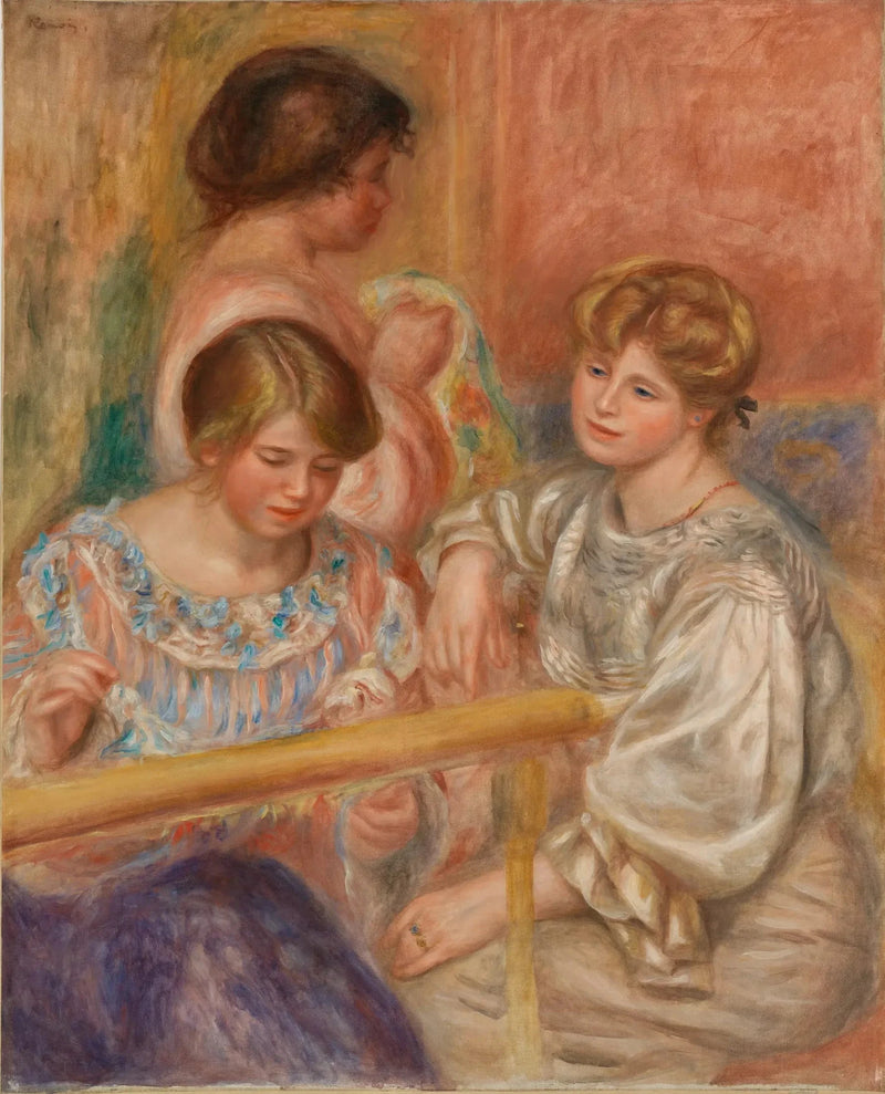 The Embroiderers - Pierre-Auguste Renoir