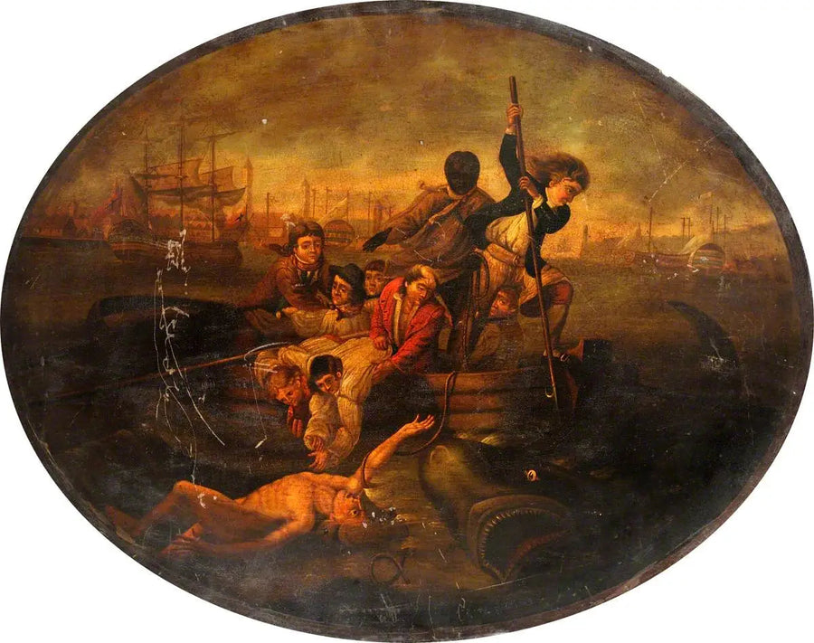 Brook Watson Attacked by a Shark in Havana Harbor, 1749 - John Singleton Copley