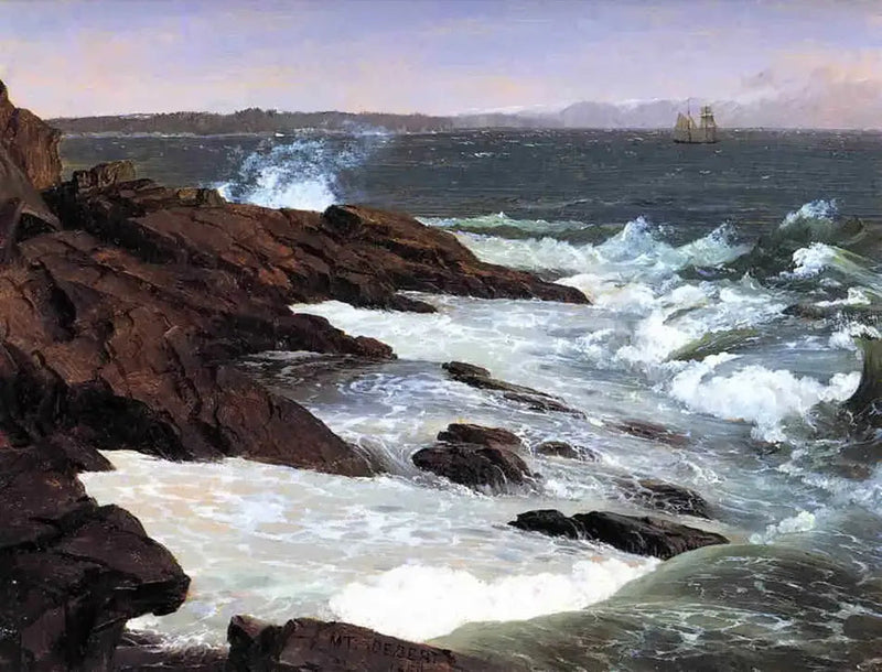 Fog off Mont Désert - Frederic Edwin Church