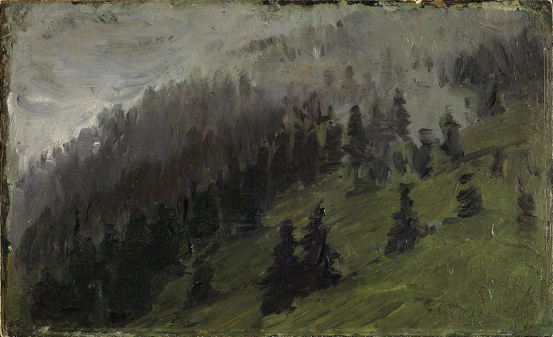 Fog Among the Firs - Franz Marc