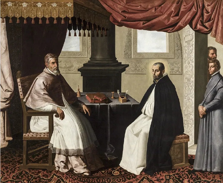 Bruno di Segni with Urban II - Francisco de Zurbarán
