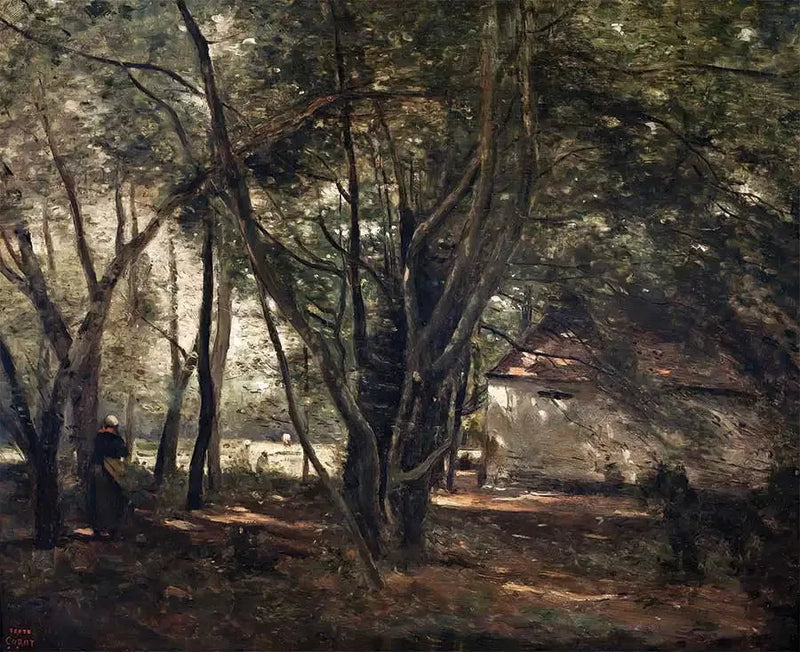 Brunoy, Allée Verte near the Farm - Jean-Baptiste Camille Corot