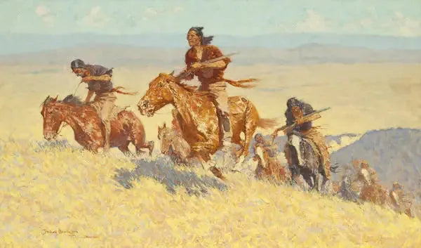 Buffalo Runners - Big Horn Basin - Frederic Remington