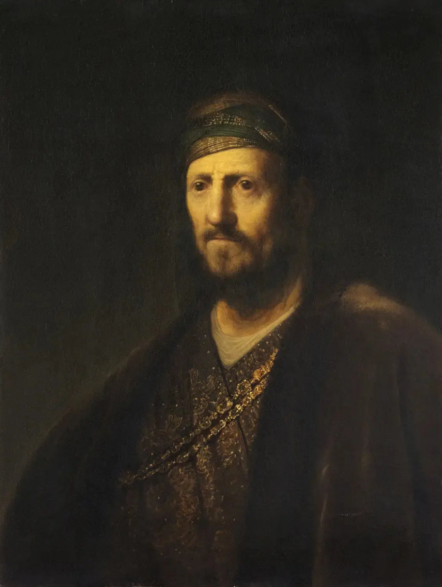 Bust of a man in oriental costume - Rembrandt