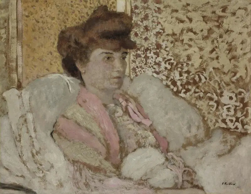 Buste de femme assise (Misia Natanson) - Édouard Vuillard - Alpha Reproduction