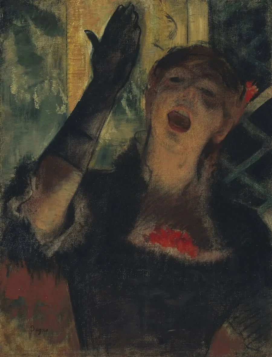 Singer Café - Edgar Degas