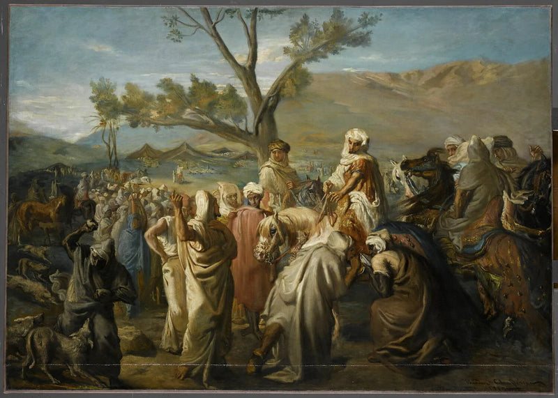 Caïd visiting a douar - Théodore Chassériau