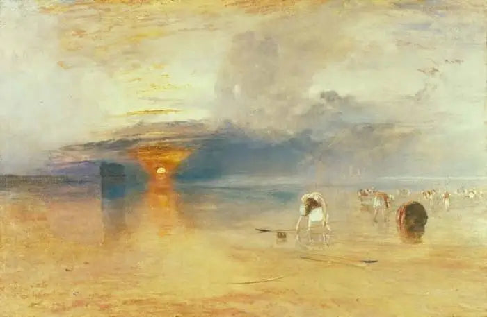 Calais Sands at Low Water - Fishermen Collecting Bait - J. M. W. Turner