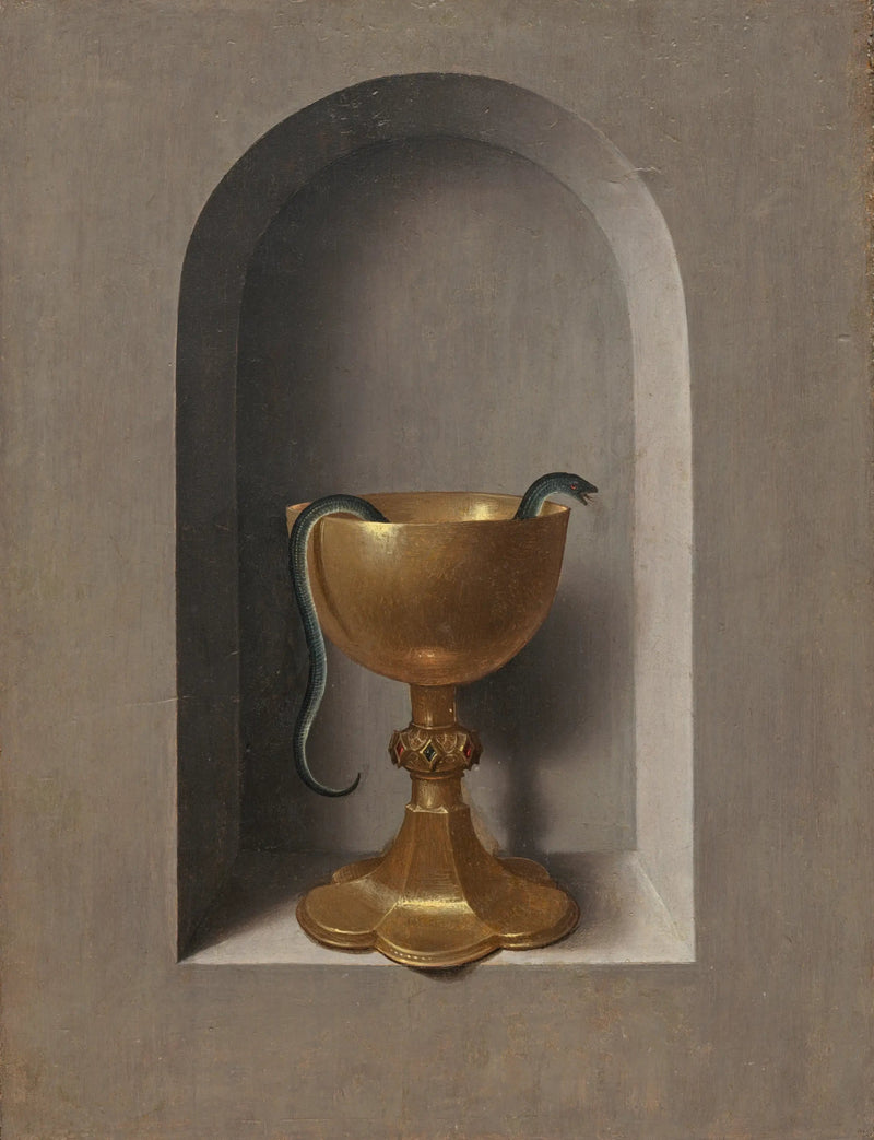 Saint John the Evangelist chalice [revers] - Hans Memling